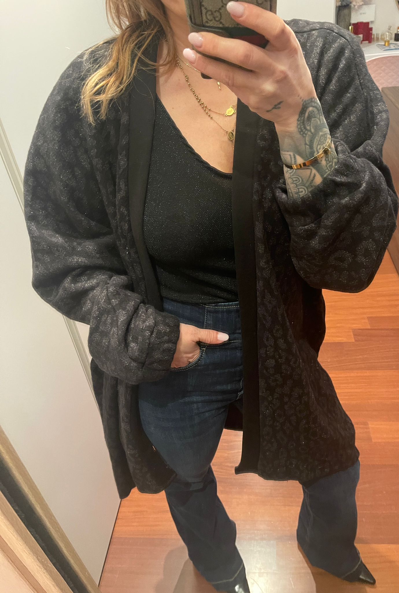 Cardigan fantasia glitter