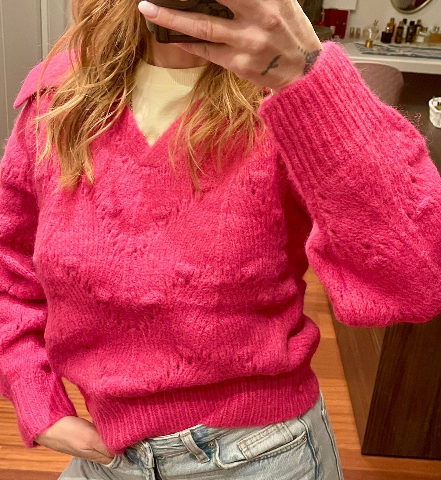 Maglione con colletto