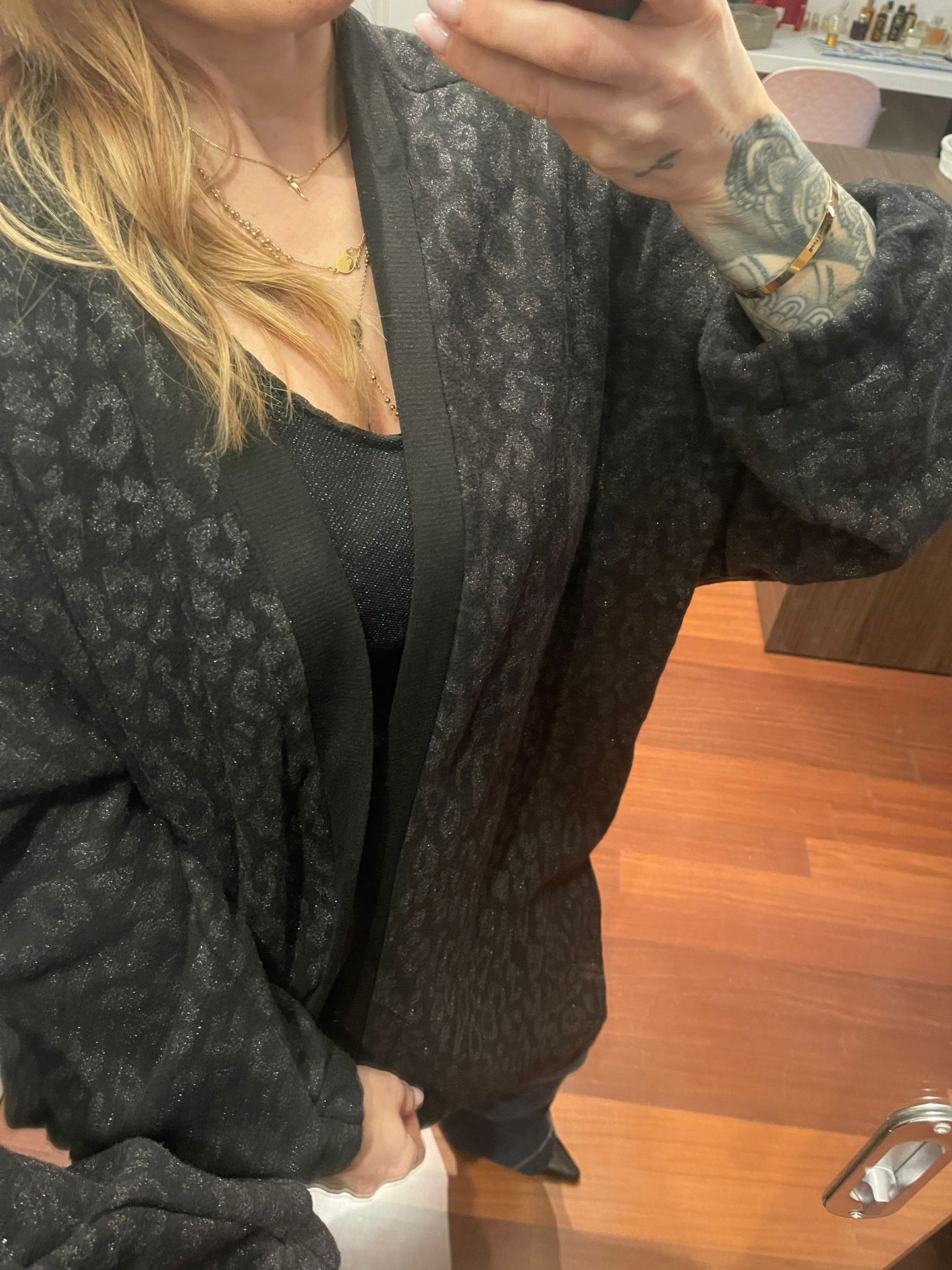 Cardigan fantasia glitter